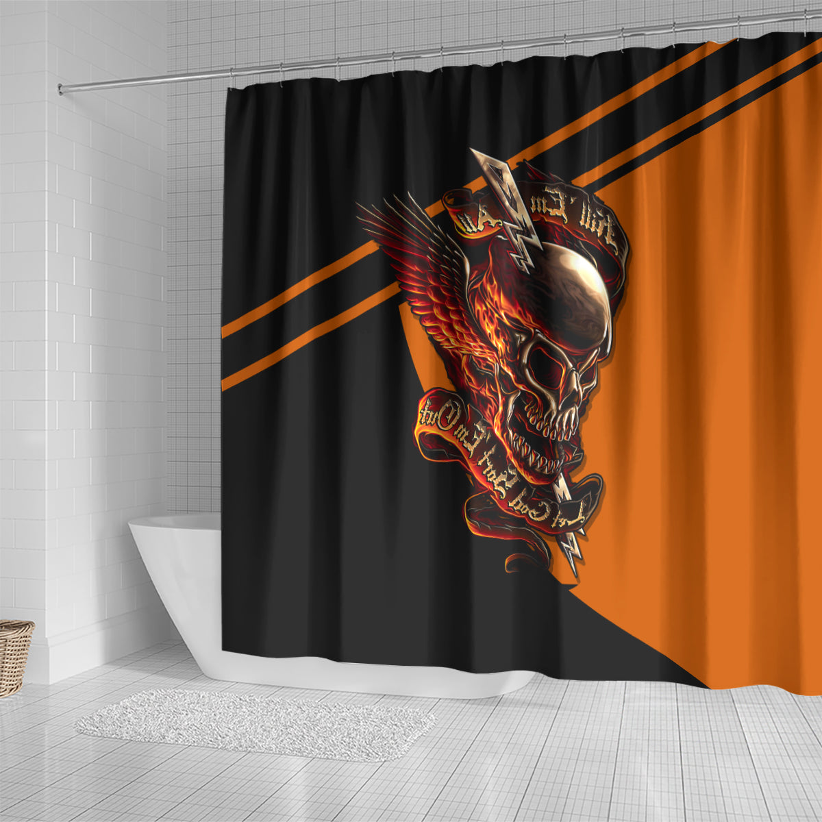 wings-skull-shower-curtain-kill-them-all