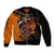 Wings Skull Sleeve Zip Bomber Jacket Kill Them All - Wonder Print Shop