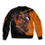 Wings Skull Sleeve Zip Bomber Jacket Kill Them All - Wonder Print Shop