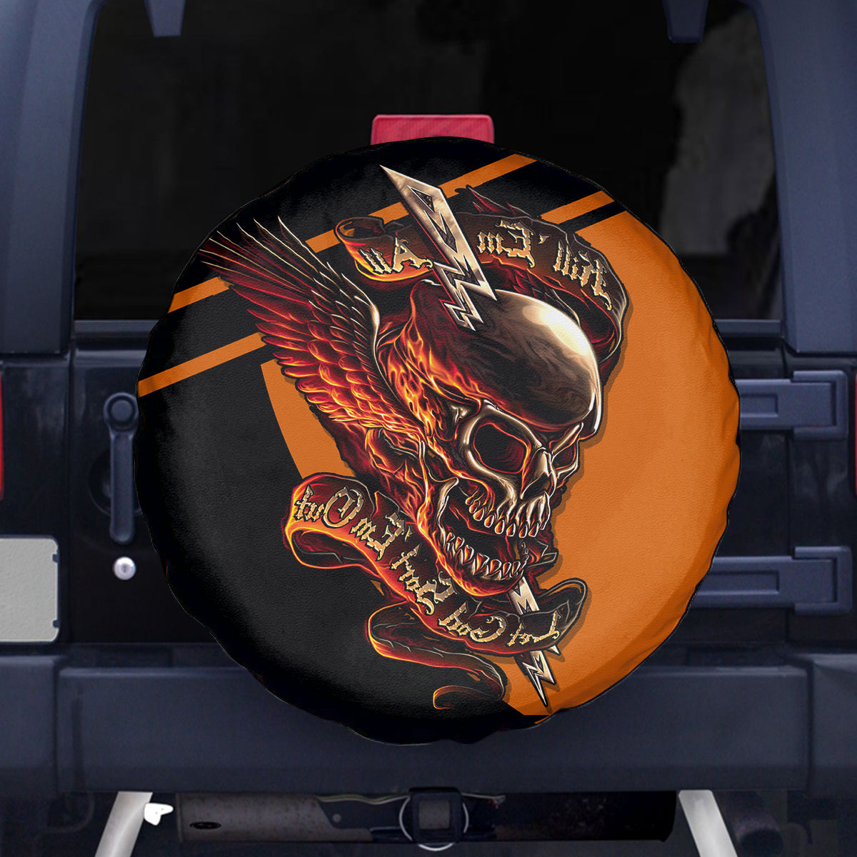 Wings Skull Spare Tire Cover Kill Them All - Wonder Print Shop