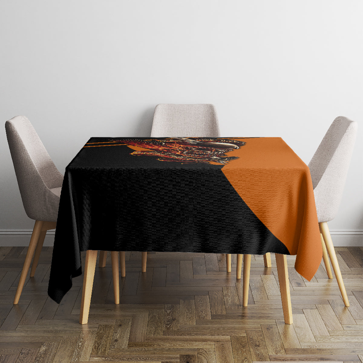 Wings Skull Tablecloth Kill Them All - Wonder Print Shop