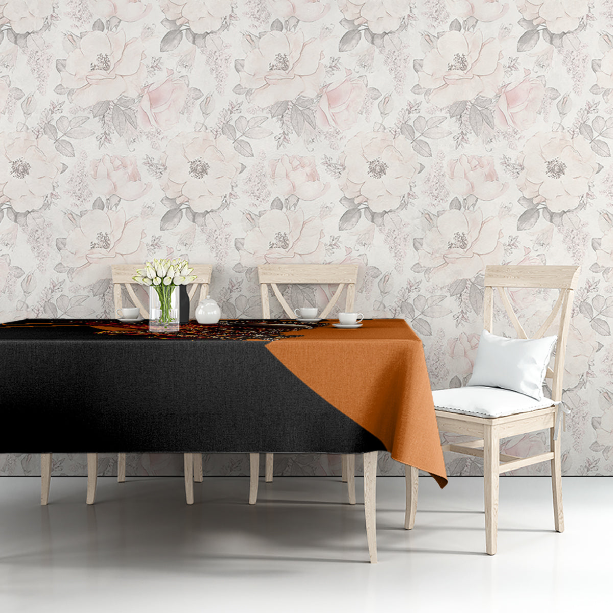 Wings Skull Tablecloth Kill Them All - Wonder Print Shop