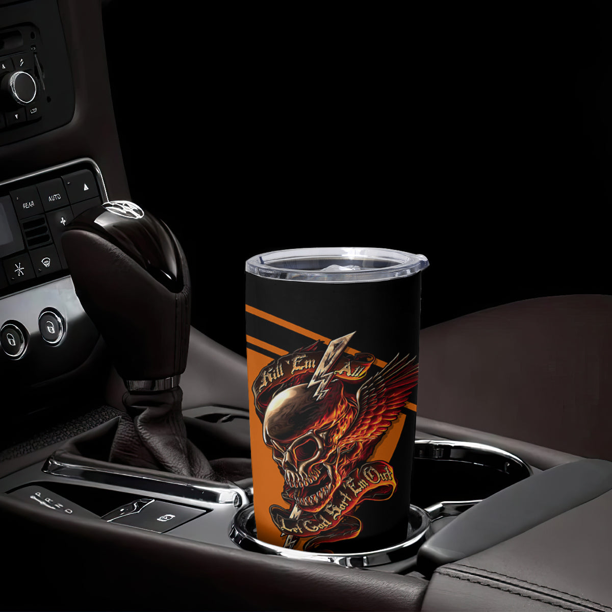 Wings Skull Tumbler Cup Kill Them All - Wonder Print Shop