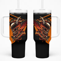Wings Skull Tumbler With Handle Kill Them All - Wonder Print Shop