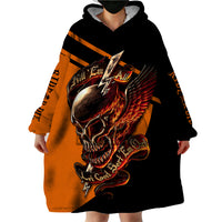 Wings Skull Wearable Blanket Hoodie Kill Them All - Wonder Print Shop