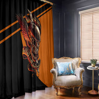 Wings Skull Window Curtain Kill Them All - Wonder Print Shop