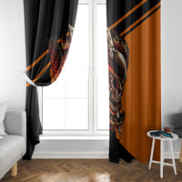 Wings Skull Window Curtain Kill Them All - Wonder Print Shop