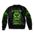 Flame Skull Bomber Jacket My Alone TIme Is For Everyone Safe - Wonder Print Shop