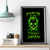 Flame Skull Canvas Wall Art My Alone TIme Is For Everyone Safe - Wonder Print Shop