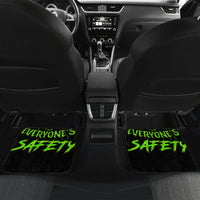 Flame Skull Car Mats My Alone TIme Is For Everyone Safe - Wonder Print Shop