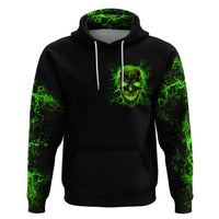 Flame Skull Hoodie My Alone TIme Is For Everyone Safe - Wonder Print Shop