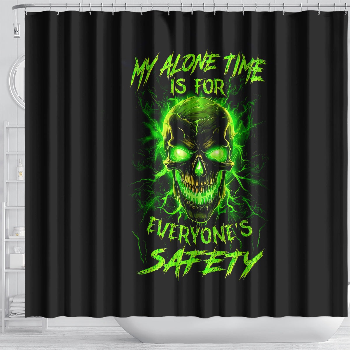 flame-skull-shower-curtain-my-alone-time-is-for-everyone-safe