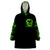 Flame Skull Wearable Blanket Hoodie My Alone TIme Is For Everyone Safe - Wonder Print Shop