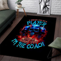 American Skull Area Rug Nice To Meet You Im The Coach - Wonder Print Shop