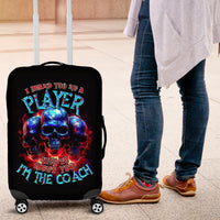 American Skull Luggage Cover Nice To Meet You Im The Coach - Wonder Print Shop