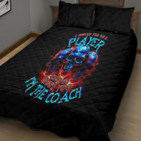 American Skull Quilt Bed Set Nice To Meet You Im The Coach - Wonder Print Shop