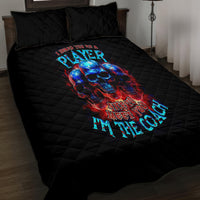American Skull Quilt Bed Set Nice To Meet You Im The Coach - Wonder Print Shop