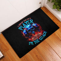 American Skull Rubber Doormat Nice To Meet You Im The Coach - Wonder Print Shop