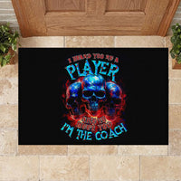 American Skull Rubber Doormat Nice To Meet You Im The Coach - Wonder Print Shop