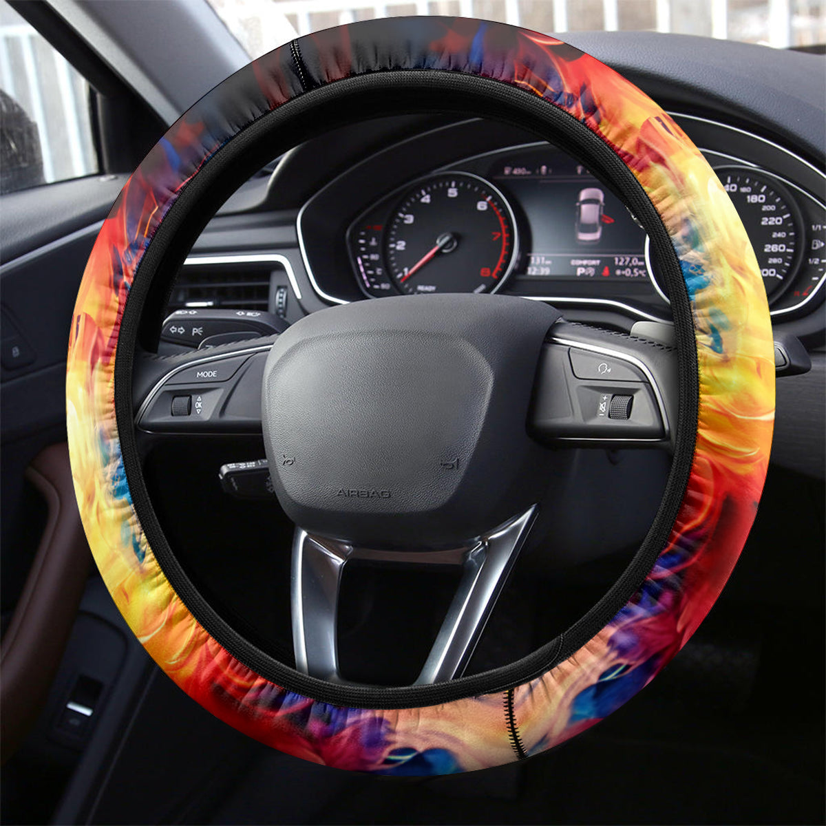 American Skull Steering Wheel Cover Nice To Meet You Im The Coach - Wonder Print Shop