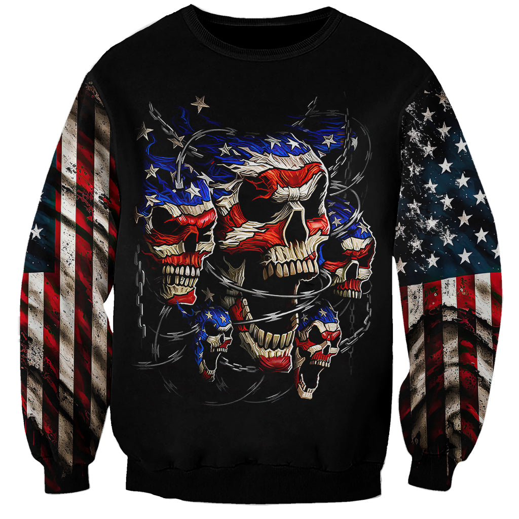 American Skull Sweatshirt Nice To Meet You Im The Coach - Wonder Print Shop