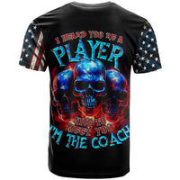 American Skull T Shirt Nice To Meet You Im The Coach - Wonder Print Shop