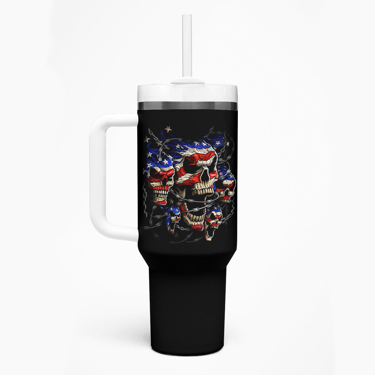 American Skull Tumbler With Handle Nice To Meet You Im The Coach - Wonder Print Shop