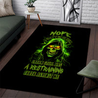 Thunder Skull Area Rug Satan Still Has A Restrainning Order Against Me - Wonder Print Shop