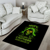 Thunder Skull Area Rug Satan Still Has A Restrainning Order Against Me - Wonder Print Shop