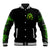 Thunder Skull Baseball Jacket Satan Still Has A Restrainning Order Against Me - Wonder Print Shop
