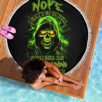 Thunder Skull Beach Blanket Satan Still Has A Restrainning Order Against Me - Wonder Print Shop