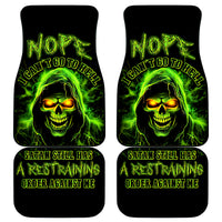 Thunder Skull Car Mats Satan Still Has A Restrainning Order Against Me - Wonder Print Shop