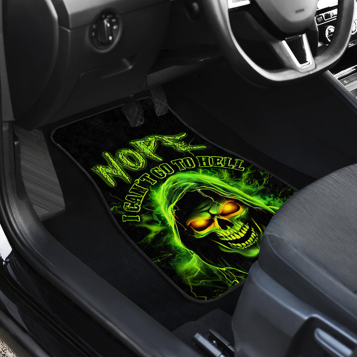 Thunder Skull Car Mats Satan Still Has A Restrainning Order Against Me - Wonder Print Shop