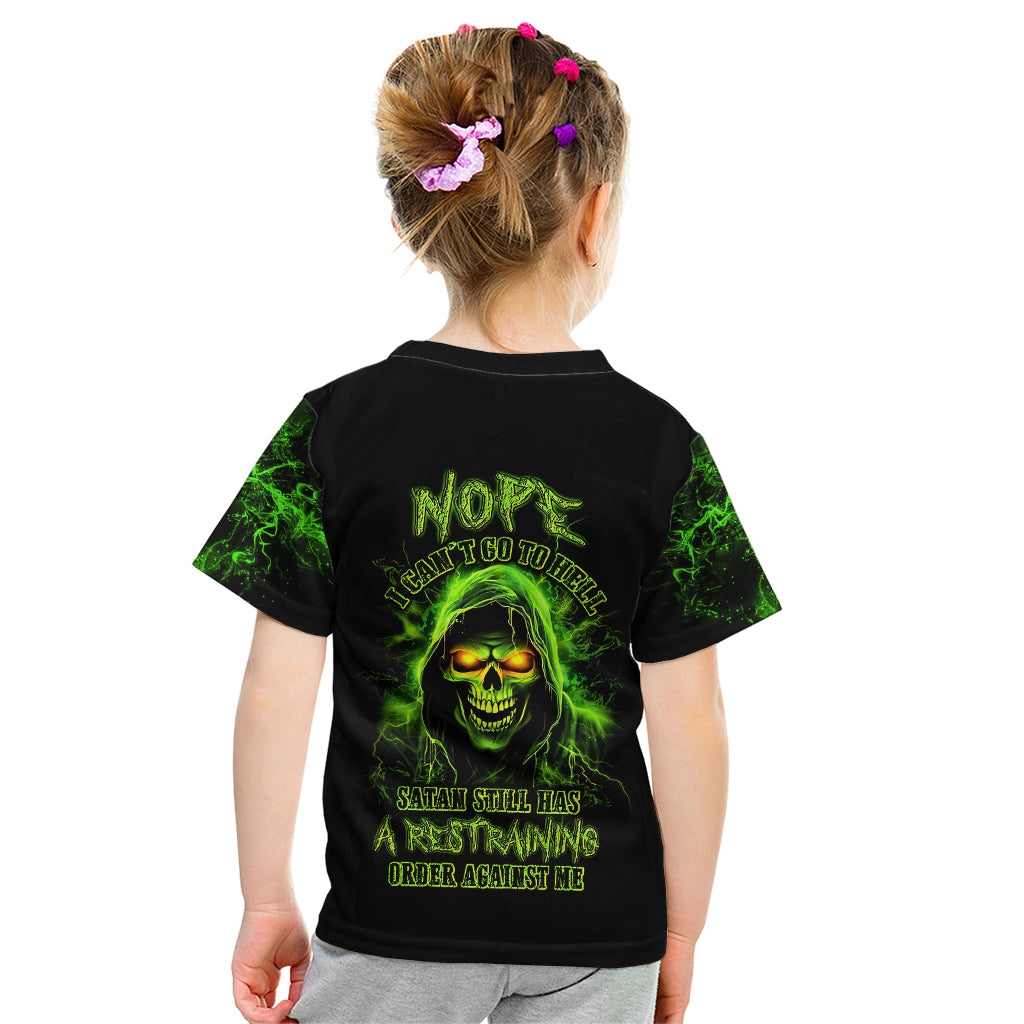 Thunder Skull Kid T Shirt Satan Still Has A Restrainning Order Against Me - Wonder Print Shop