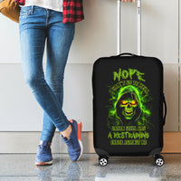 Thunder Skull Luggage Cover Satan Still Has A Restrainning Order Against Me - Wonder Print Shop