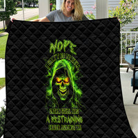 Thunder Skull Quilt Satan Still Has A Restrainning Order Against Me - Wonder Print Shop