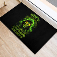 Thunder Skull Rubber Doormat Satan Still Has A Restrainning Order Against Me - Wonder Print Shop