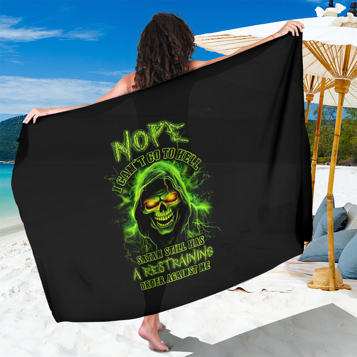 Thunder Skull Sarong Satan Still Has A Restrainning Order Against Me - Wonder Print Shop