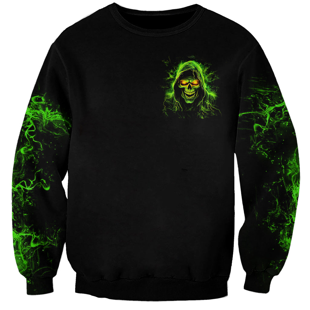 Thunder Skull Sweatshirt Satan Still Has A Restrainning Order Against Me - Wonder Print Shop