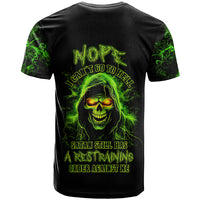 Thunder Skull T Shirt Satan Still Has A Restrainning Order Against Me - Wonder Print Shop