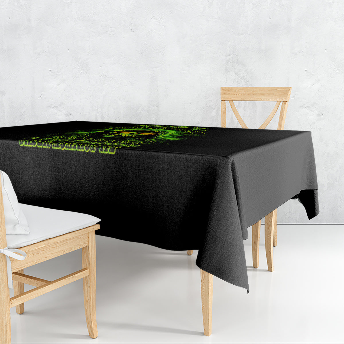 Thunder Skull Tablecloth Satan Still Has A Restrainning Order Against Me - Wonder Print Shop