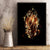 Fire Skull Canvas Wall Art Flame SKull Ride Or Die - Wonder Print Shop