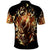 Fire Skull Polo Shirt Flame SKull Ride Or Die - Wonder Print Shop
