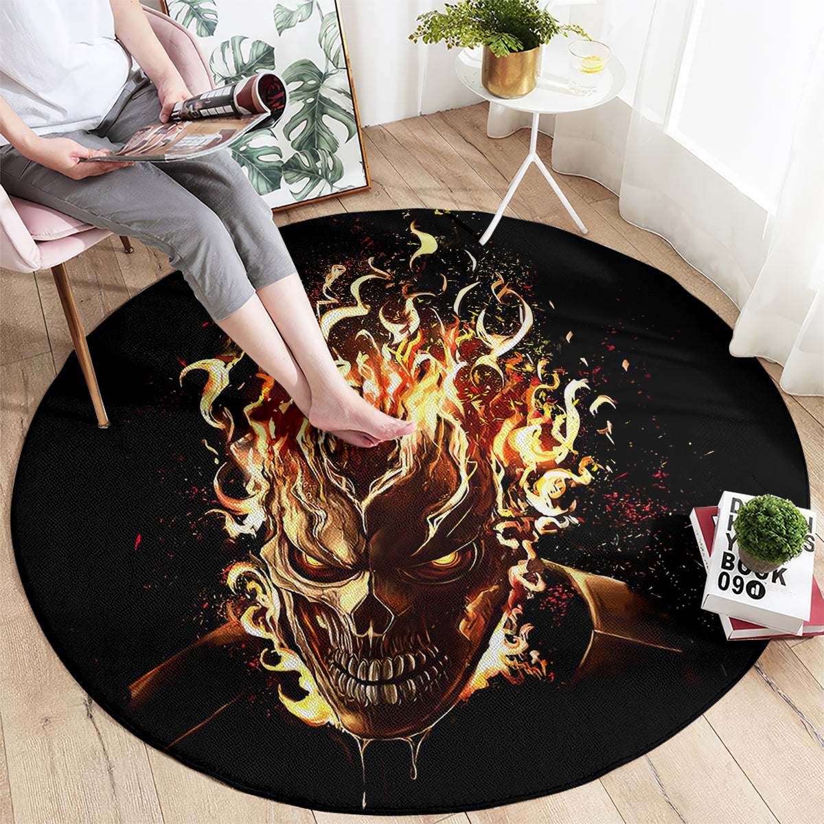 fire-skull-round-carpet-flame-skull-ride-or-die