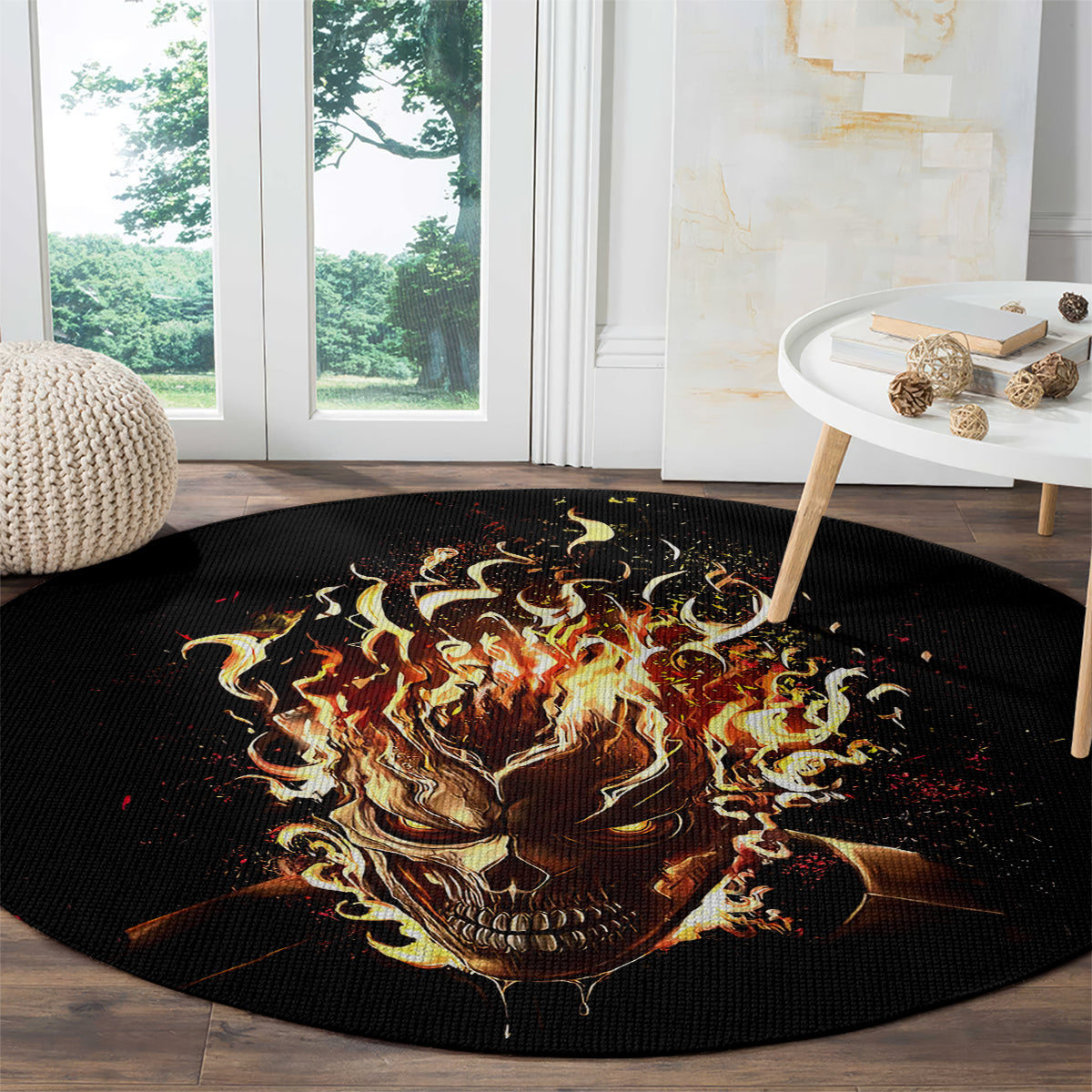 fire-skull-round-carpet-flame-skull-ride-or-die