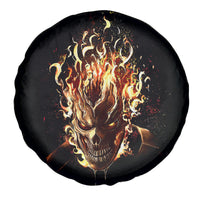 Fire Skull Spare Tire Cover Flame SKull Ride Or Die - Wonder Print Shop