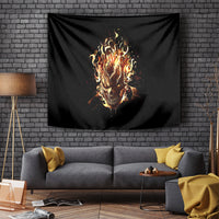 Fire Skull Tapestry Flame SKull Ride Or Die - Wonder Print Shop