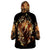 Fire Skull Wearable Blanket Hoodie Flame SKull Ride Or Die - Wonder Print Shop