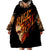 Fire Skull Wearable Blanket Hoodie Flame SKull Ride Or Die - Wonder Print Shop