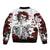 Rose Skull Bomber Jacket Rose Skull Day Of The Dead - Wonder Print Shop